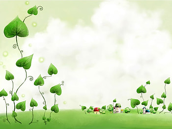 Abstract nature, leaf, abstract, green, cloud HD wallpaper