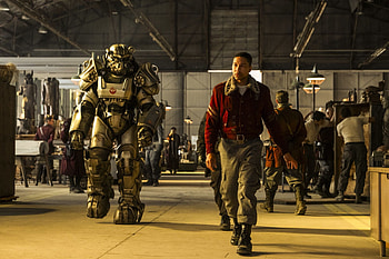 Fallout TV — Power Armor March, Fallout (TV Show), Mech, Man, Hangar HD wallpaper