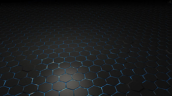 Honeycomb, , Hexagon pattern, Black texture HD wallpaper