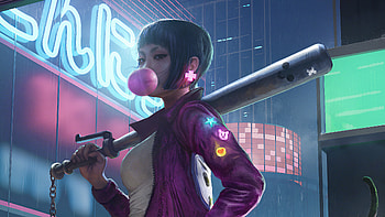 Asian Girl With Baseball, artist, artwork, artstation HD wallpaper