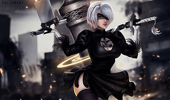 Nier Automata Game , nier-automata, games, artist, artwork, digital-art, artstation HD wallpaper