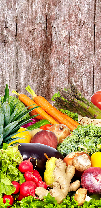 Flavourful fruits, Wholesome vegetables, Nature's bounty, Nutrient-rich food HD phone wallpaper