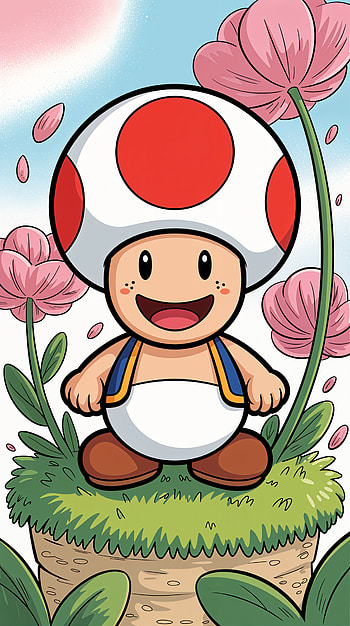 Toad in Bloom | Toad | Pocket Toad | Blooming Toad, cartoon HD phone wallpaper