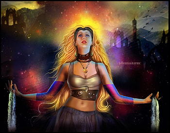 Nirvana Fantasy Girl Hand Water, fantasy-girls, artist, digital-art, artwork HD wallpaper