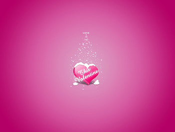 Pink, Love, Heart, Snowfall HD wallpaper