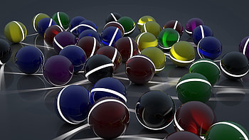 3D, Surface, Glow, Balls, Multitude, Lots Of HD wallpaper