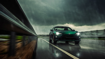 On-road, green car Toyota GT86, Toyota HD wallpaper