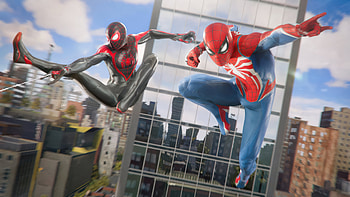 Spider-Man 2 Dynamic Duo - Peter Parker & Miles Morales, Miles Morales, Peter Parker, video game, Marvel's Spider-Man 2 HD wallpaper