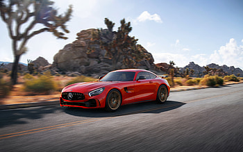 Red Mercedes Benz Amg Gt R , mercedes-amg-gtr, mercedes, cars, behance HD wallpaper