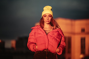 Girl Hands In Pockets Jacket , girls, model, jacket HD wallpaper