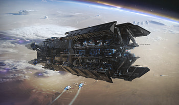 The Pearce T-1 Titan for Star Atlas, spaceship, video game, Star Atlas HD wallpaper