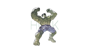 Hulk, artwork, avengers: infinity war, simple HD wallpaper