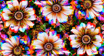 Vibrant Flower Pattern, flower, colorful, Abstract HD wallpaper