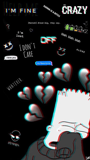 SAD, broken, kalp HD phone wallpaper