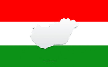 Hungary map silhouette, Flag of Hungary, silhouette on the flag, Hungary, 3d Hungary map silhouette, Hungary flag, Hungary 3d map HD wallpaper