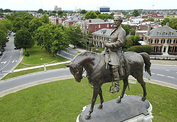 Robert E. Lee statue, Epicenter of protest, Historical movement, AP news HD wallpaper