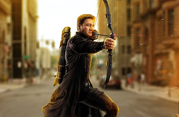 Archer, hawk-eye, Jeremy Renner, marvel, art HD wallpaper