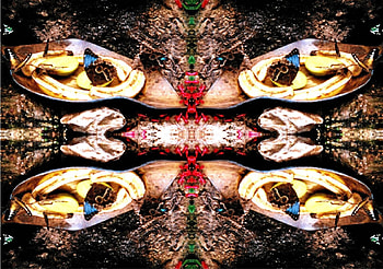 butterfly Bedding (Wide screen), abstract, butterfly, art, mirror HD wallpaper