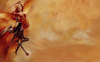Angel Devil Fight, devil, angel, fight, fantasy HD wallpaper