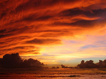 Red Clouds, clouds, beautiful, , red HD wallpaper