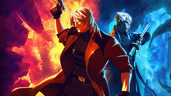 Dante vs Vergil — Devil May Cry Anime, Devil May Cry (2025) HD wallpaper