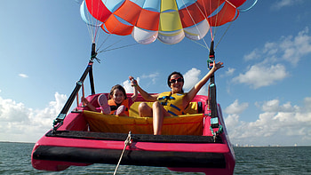 Sky Rider, Parasailing HD wallpaper