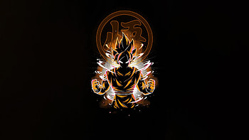 Goku Serene Strength, goku, anime, artwork, art, dark, artist, digital-art HD wallpaper
