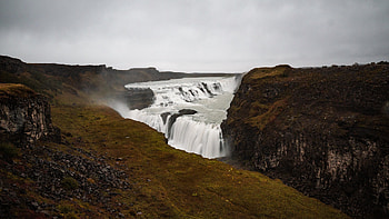 Gullfoss Waterfall, Iceland destination, Marvelous beauty, Travel dreams HD wallpaper