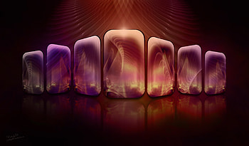 Abstract, Dark, Shine, Light, Lines, Shapes, Shape HD wallpaper