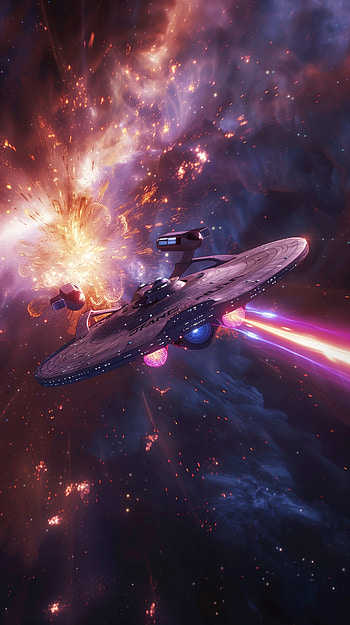 USS Enterprise Starship Galaxy Voyage - , USS Enterprise HD phone wallpaper