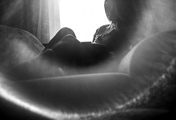 Missing Someone Is A Part of Loving Them, think, eyes, beautiful, woman, portrait, love, black and white, face, feel HD wallpaper