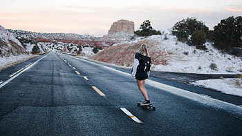 Skateboard girl, High-quality , Stunning laptop backgrounds, Skateboarding HD wallpaper