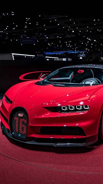Bugatti Car, Red HD phone wallpaper