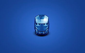 Iron Man Blue Helmet Minimal , iron-man, superheroes, artist, artwork, digital-art, minimalism, minimalist HD wallpaper
