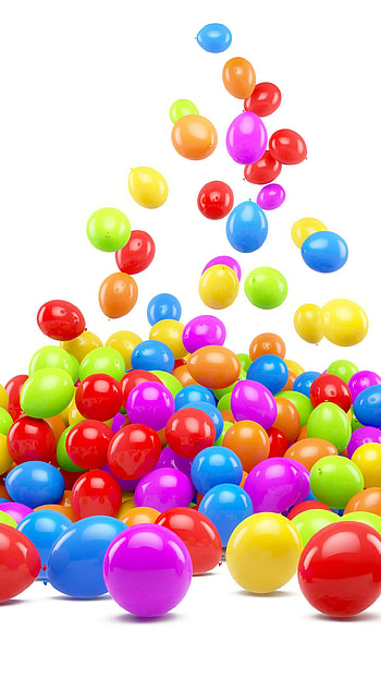Colorful balloons, Festive celebration, Joyful atmosphere, Playful decorations HD phone wallpaper