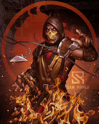 Scorpion Mortal Kombat, mortalkombat HD phone wallpaper