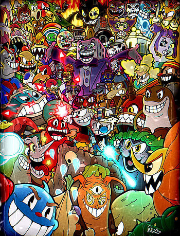 Cuphead, art, Videogames HD phone wallpaper