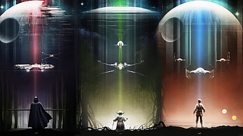 Sci Fi - Star Wars Darth Vader Yoda Death Star X-Wing TIE Fighter Millennium HD wallpaper