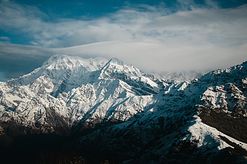 Machapuchare or Fishtail mountain, Nepal, nature, Himalayas HD wallpaper