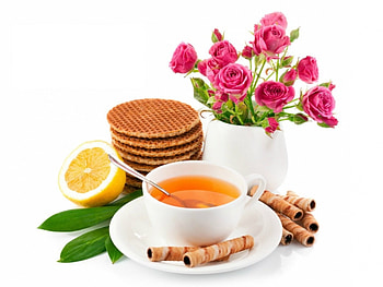 Tea, Cups, Cup, Roses, Flowers, Flower, Drinks, Rose, Drink HD wallpaper