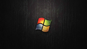 Microsoft, Windows logo, Black background, U HD wallpaper