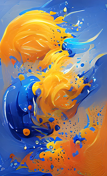 Abstract, gold, art, blue, liquid HD phone wallpaper
