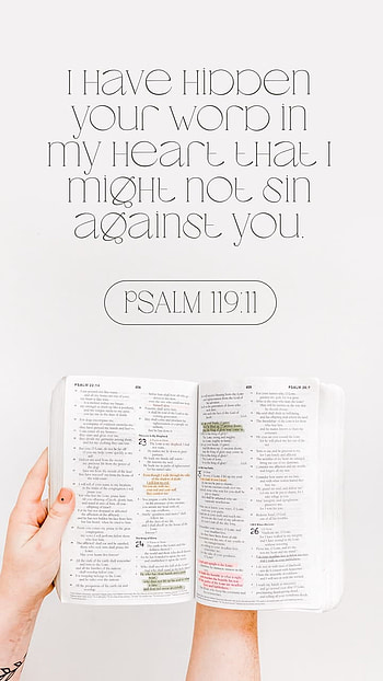 Psalm 119:11, repent, hidden, Bible, faith, heart, Lord, Jesus, Christian, sin, scripture, verse, God, word, Christ HD phone wallpaper