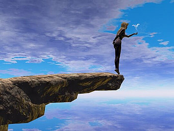 Edge of a Dream, abstract, fantasy, clouds, fairies, enchanting HD wallpaper