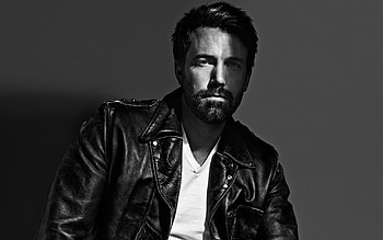 Ben Affleck, American actor hoot, Monochrome hollywood star, High quality HD wallpaper