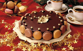 Happy Birtay Hazel! (Beautiful-Life), sweet, golden, chocolate, coolies, glitter, dessert, food, cake, star, cups, christmas, red, coffee, leaf, macarons HD wallpaper