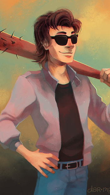 Steve Harrington, Cartoon, Art HD phone wallpaper