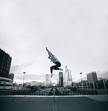Cities, Flight, Human, Person, Bounce, Jump, Roof HD phone wallpaper