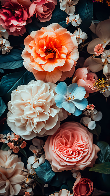 Aesthetic Floral Bliss: Stunning , flower, aesthetic flowers, floral arrangement, nature HD phone wallpaper