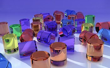 3D, Form, Glass, Figures, Figurines HD wallpaper